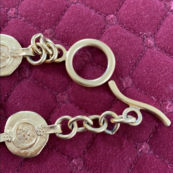 Vintage old coins toggle bracelet. Matching necklace available. - Picture 4 of 4